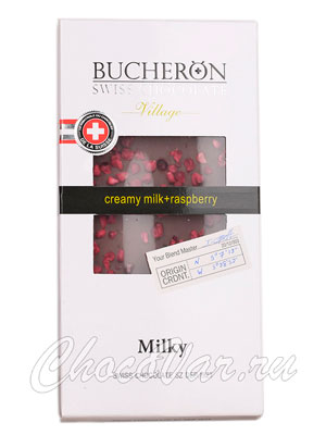 Шоколад Bucheron молочный 100 гр (малина)