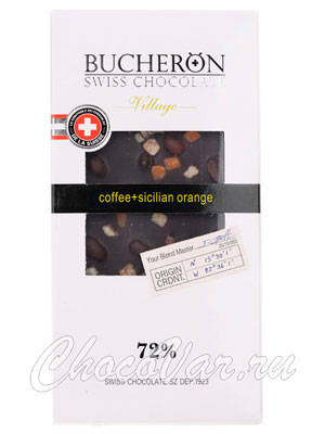 Шоколад Bucheron горький 100 гр ( кофе, апельсин)