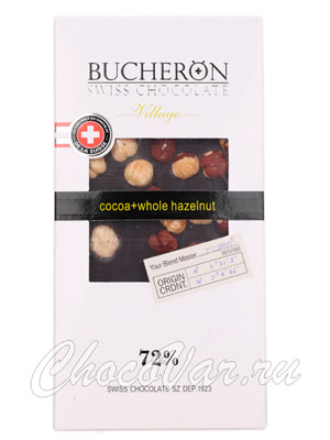Шоколад Bucheron горький 100 гр (фундук)