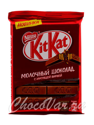 KitKat Молочный шоколад с вафлей, 94 гр