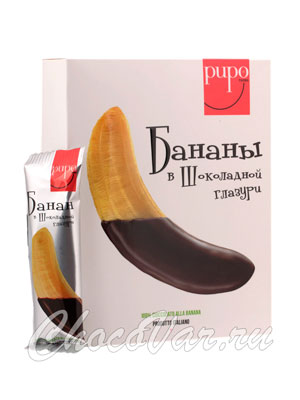 Бананы в глазури PUPO 189 гр картон