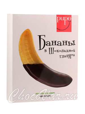 Бананы в глазури PUPO 189 гр картон
