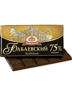 Шоколад Бабаевский Элитный 75% 200 гр