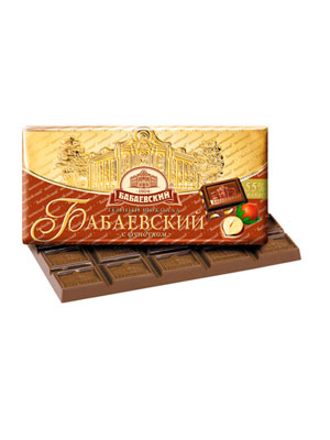 Шоколад Бабаевский темный с фундуком 100 гр