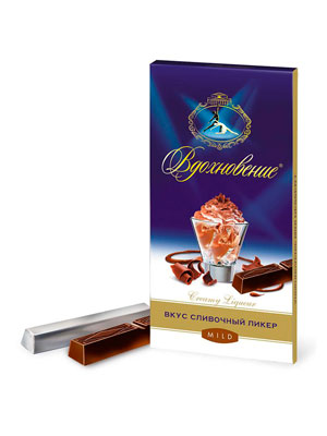 Шоколад Бабаевский Вдохновение сливочный ликер 100 гр