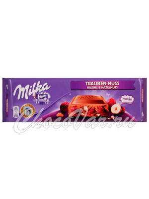 Шоколад Milka Raisins hazelnuts 270 гр