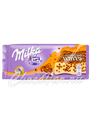 Шоколад Milka Waves Caramel 81 гр