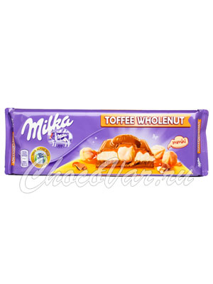 Шоколад Milka Toffee Wholenuts 300 гр